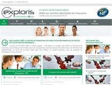 Tablet Screenshot of exploris.alptis.org